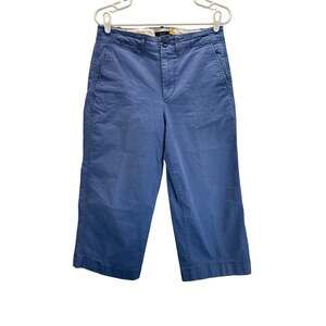 Polo Ralph Lauren Women's Crop Chino Pants Blue Cotton 8